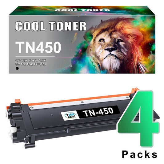 4x Compatible for Brother TN450 Toner TN-450 HL-2270DW HL-2240 MFC-7360N HL-2220