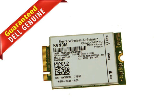 Dell Sierra Wireless Qualcomm 4G LTE WWAN Module Card EM7355 KVN0M 0KVN0M