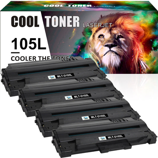 4PK MLT-D105L Toner for Samsung D105L ML-2540R ML-2581N SCX-4600 SCX-4601 SF-650