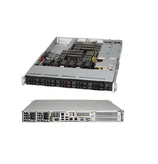 Supermicro CSE-116AC2-R706WB 1U Chassis W/ 750W and PCIe NVMe Backplane