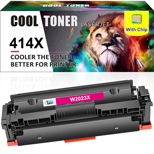 1x W2020X Toner Compatible with HP 414X LaserJet M454dn M454dw Magenta with Chip
