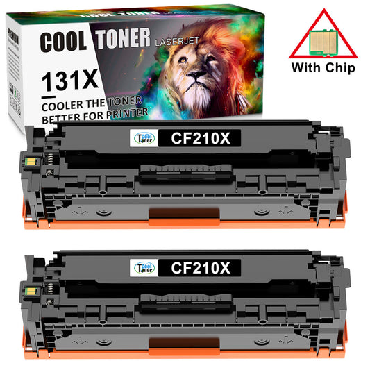 2PK 131X CF210X Toner Compatible With HP 131A Laserjet Pro 200 M251nw MFP M276nw