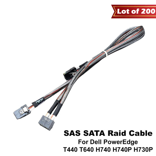 Lot of 200 Dell PowerEdge T440 T640 8Bay RAID Cables PERC H740 H740P H730P XRFV4