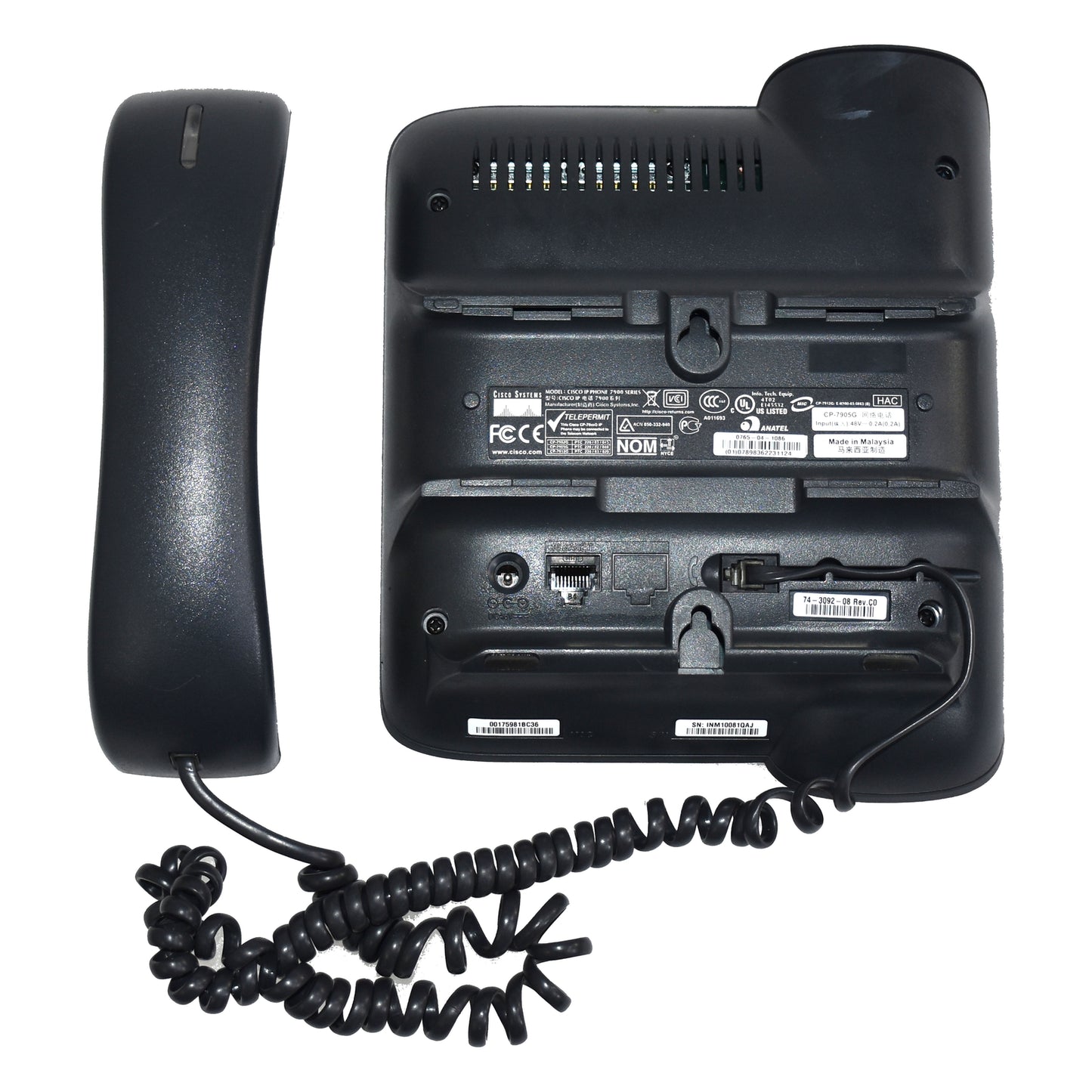 Lot 5 Cisco Unified Business 7900 1-Line Desktop VoIP Phone 74-3092-04 CP-7905G