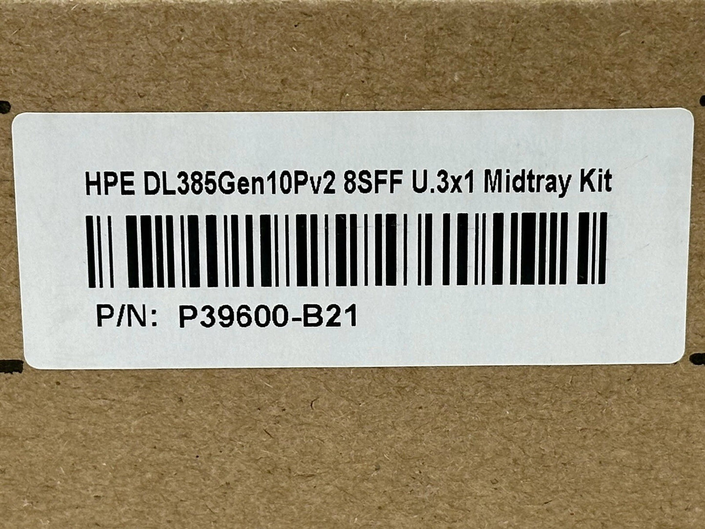 HPE DL385 Gen10 Plus v2 8SFF x1 U.3 BC Mid Tray Basic Drive Cage Kit P39600-B21
