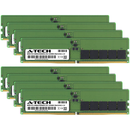 A-Tech 384GB 8x 48GB 2Rx8 PC5-44800E DDR5 5600 MHz ECC UDIMM Server Memory RAM (NOT FOR HOME PC)
