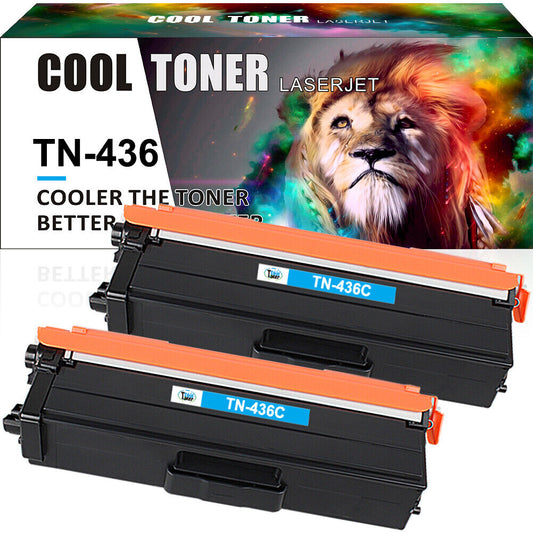 2 Cyan Toner Compatible With Brother TN436 MFC-L8900CDW MFC-L8690CDW HL-L8360CDW
