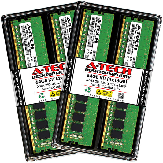 64GB 4x 16GB DDR4-2933 Dell OptiPlex 7080 SFF Memory RAM