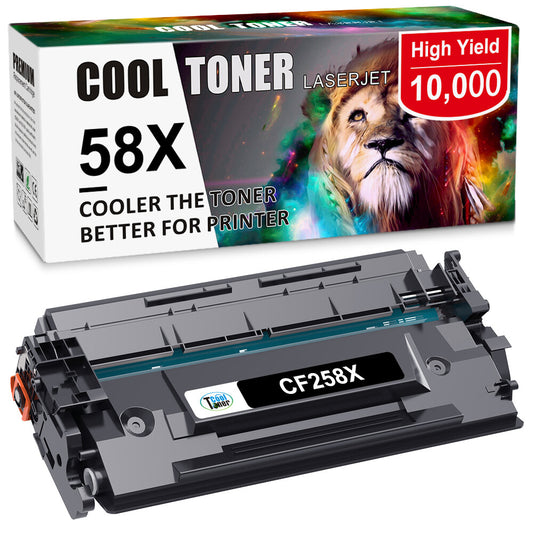 2PK CF258X Toner Compatible with HP 58X LaserJet Pro M404 M404dw M428fdw No Chip
