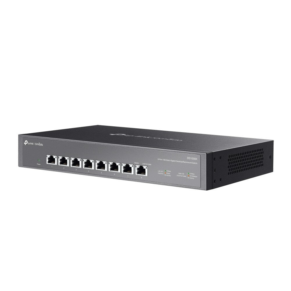 TP-Link DS1008X | Omada 8-Port 10Gbps Gigabit Unmanaged Desktop/Rackmount Switch