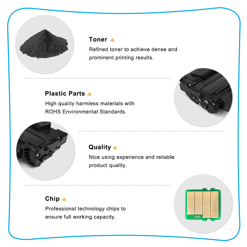 4PK MLT-D105L Toner Comapatible for Samsung ML-1910 ML-2525W SCX-4623FW SF-650P