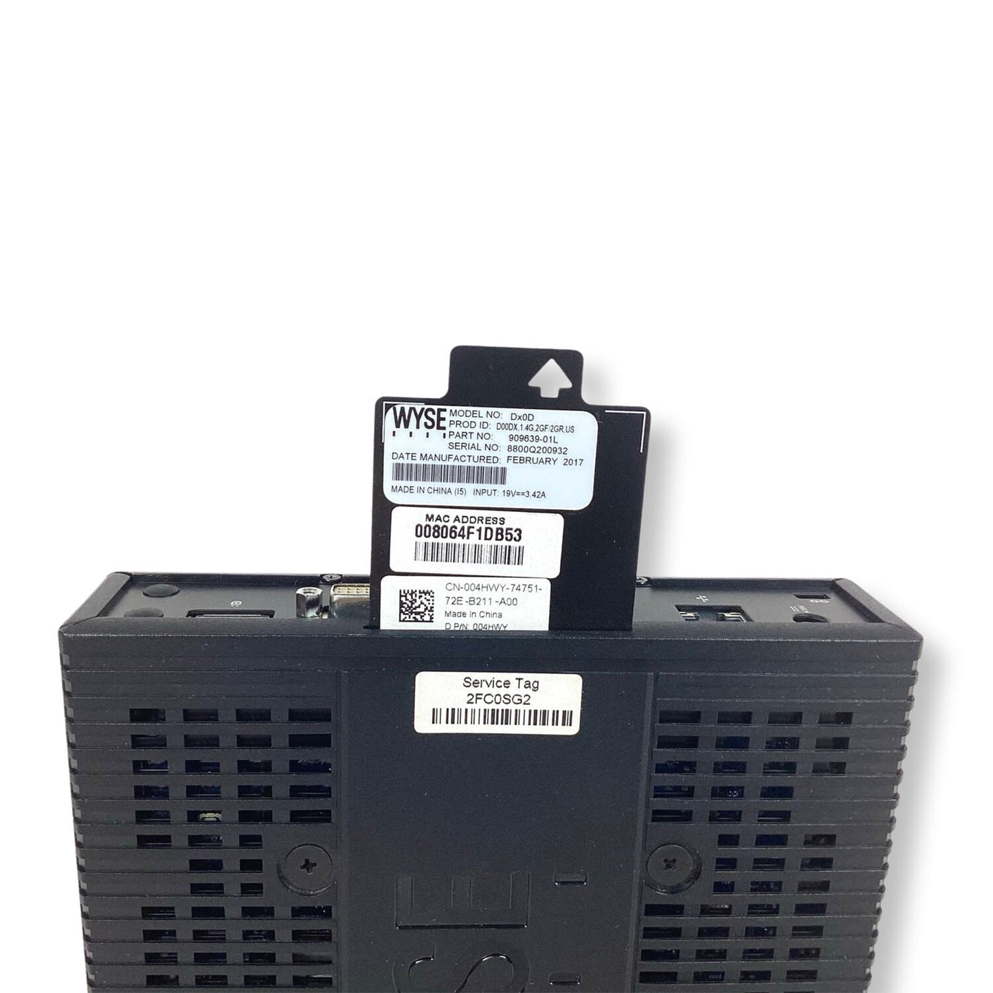 Dell Wyse D00DX Thin Client G-T48E 1.40GHz 2GB DDR3 SDRAM 2GB SSD RJ45 04HWY