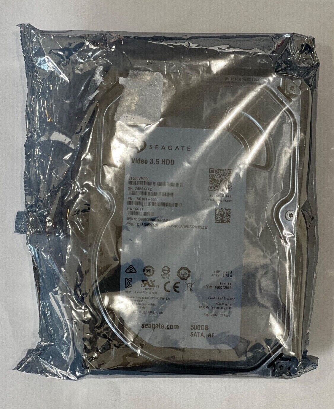 NEW SEALED!!! SEAGATE ST500VM000 500GB VIDEO 3.5IN SATA INTERNAL HARD DISK DRIVE