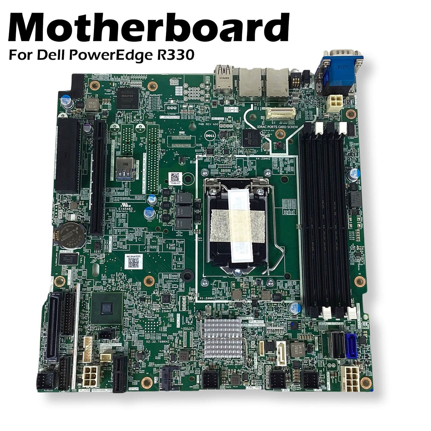Dell PowerEdge R330 Motherboard DDR4 LGA1150 1333MHz SATA 2.0 F93J7 FF8V4
