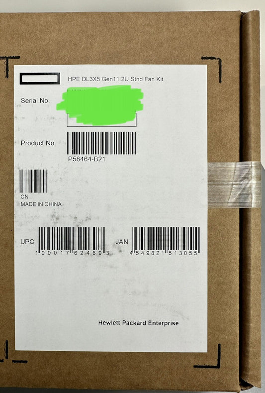 HPE P58464-B21 DL3X5 DL345 DL385 Gen11 2U Standard Fan Kit (Contains 1x fan)
