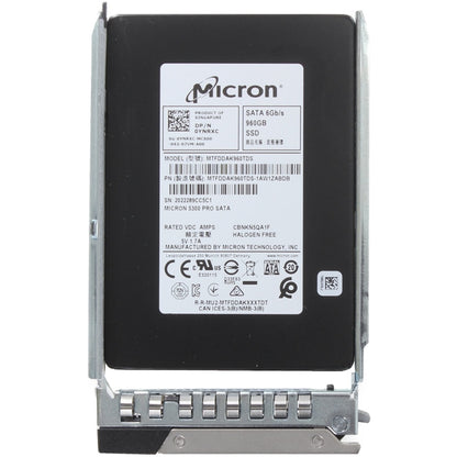 Dell 960GB 6Gbps SATA RI TLC 7mm 2.5 SSD 5300 Pro for Workstations (YNRXC)