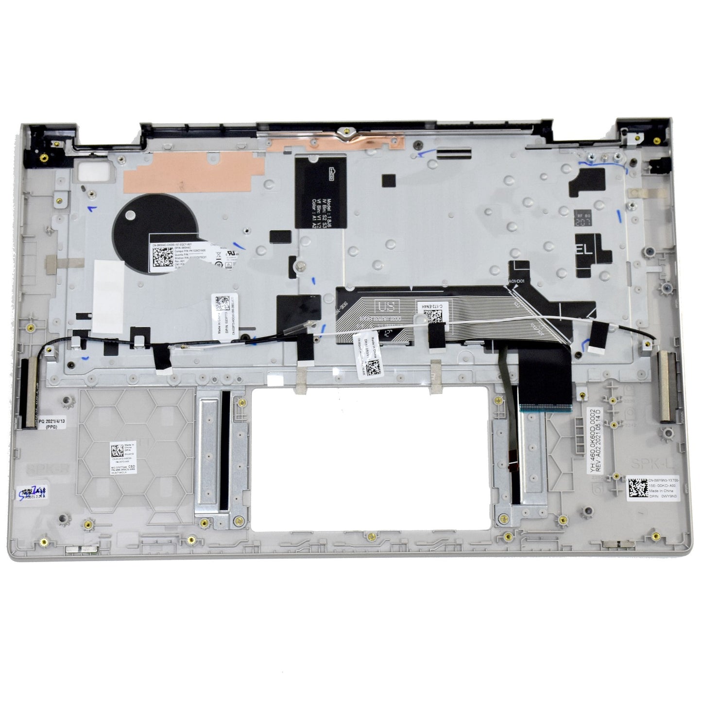 Dell Inspiron 5406 2-in-1 Backlit Keyboard Palmrest Assembly VJ41D M0H4C WY9N3