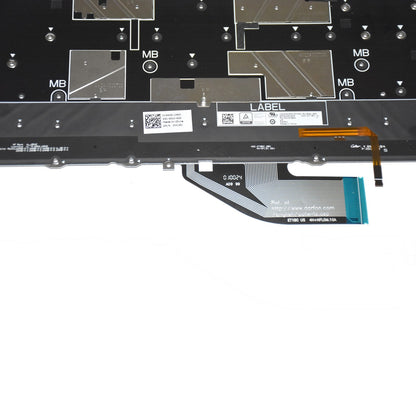 Dell XPS 9310 7390 2-in-1 White Backlit US Keyboard QWERTY English VKJ01 XD3H3