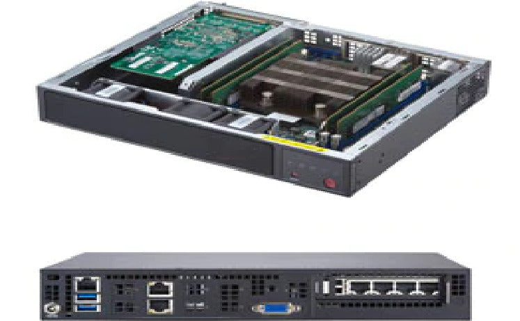 SuperMicro SYS-E300-9D Compact Server (X11SDV-4C-TLN2F, CSE-E300)