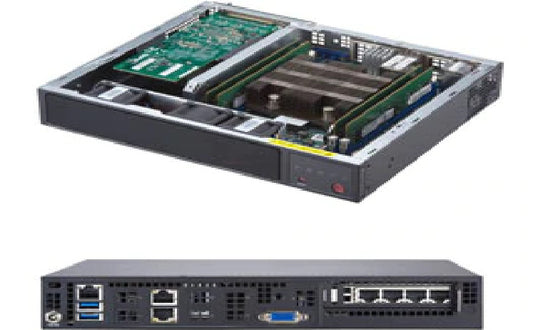SuperMicro SYS-E300-9D Compact Server (X11SDV-4C-TLN2F, CSE-E300)