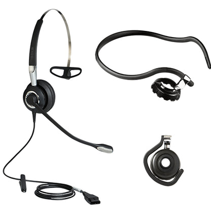 New Jabra 2400 II USB Mono CC Headset Black Noise-Canceling Mic On-Ear Comfort