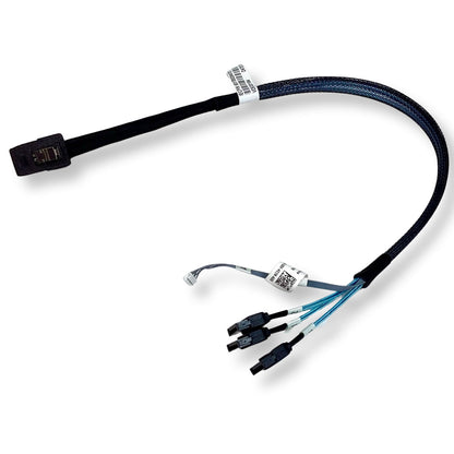 Lot of 2 Dell mini SAS to 3x Straight Sata cable XV676 0XV676 CN-0XV676 (NOT FOR HOME PC)