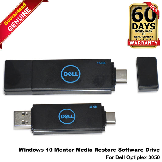 Dell OptiPlex 3050 Windows 10 Media Restore Software Drive 16GB Black VH17G