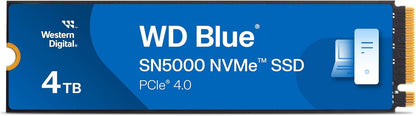 WD 4TB Blue SN5000 NVMe Internal Solid State Drive SSD WDS400T4B0E