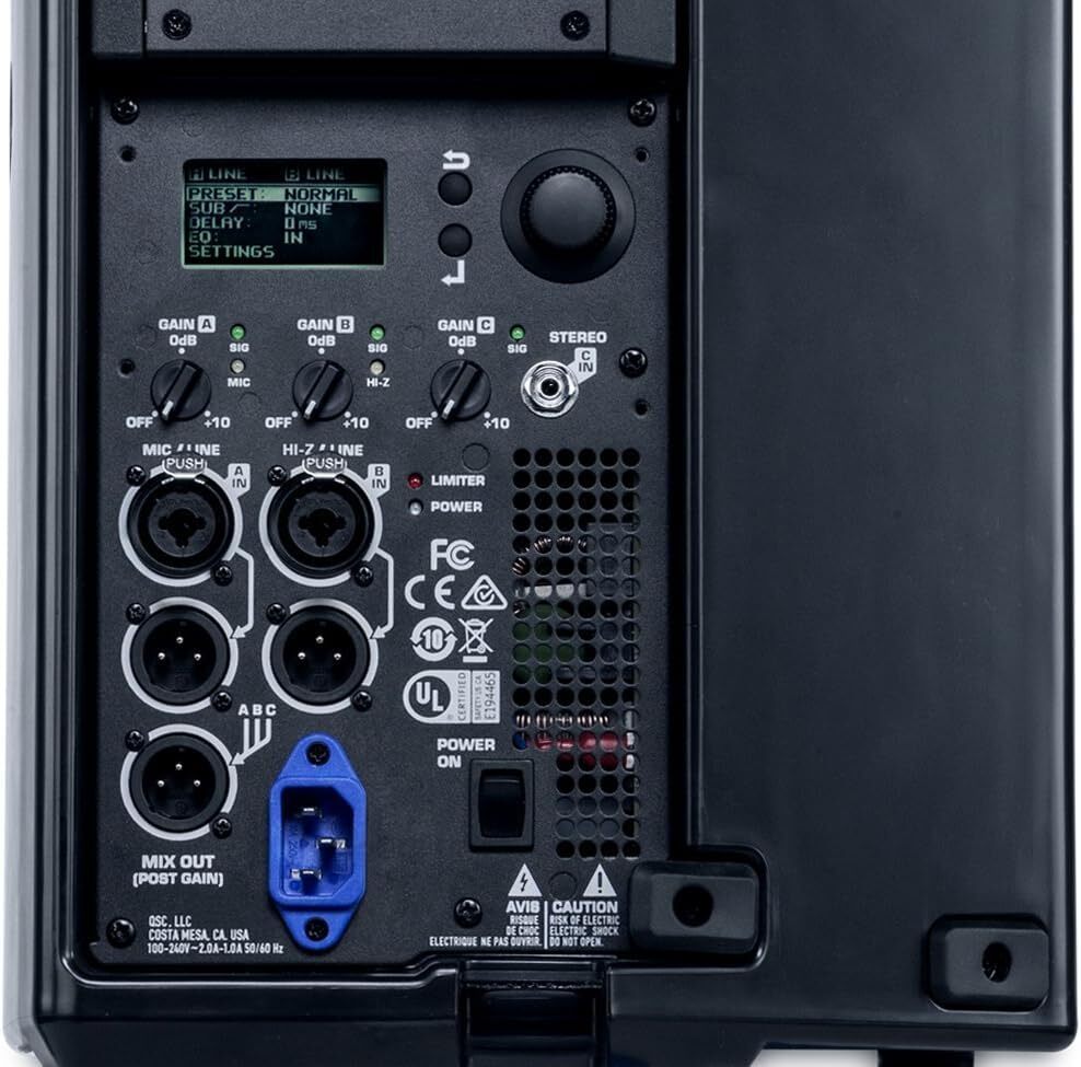 QSC K8.2-TD Two-Way 8" 2000W Powered Portable PA Speaker with DSP Processor