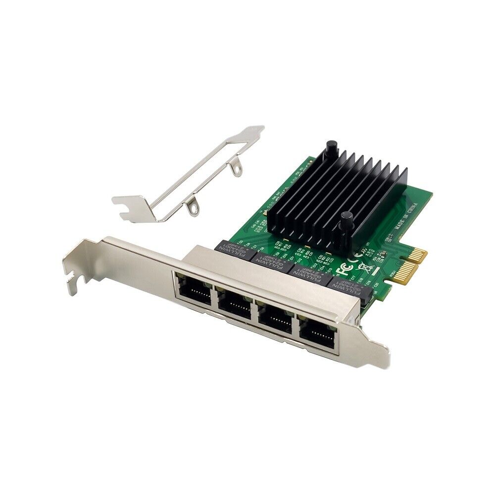 X-MEDIA XM-NA3840 | 4-Port 10/100/1000Mbps Gigabit PCI Express PCIe Network Card