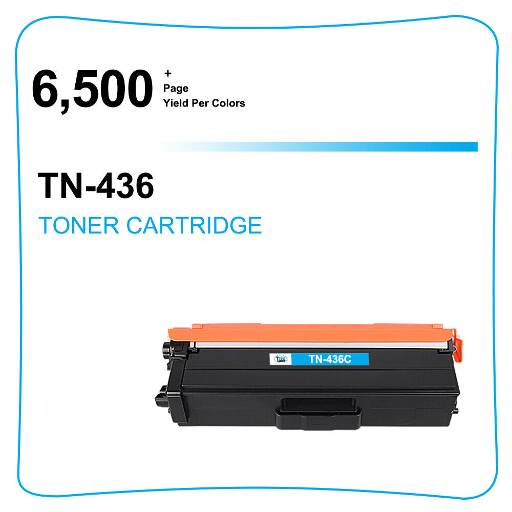 2 Cyan Toner Compatible With Brother TN436 MFC-L8900CDW MFC-L8690CDW HL-L8360CDW