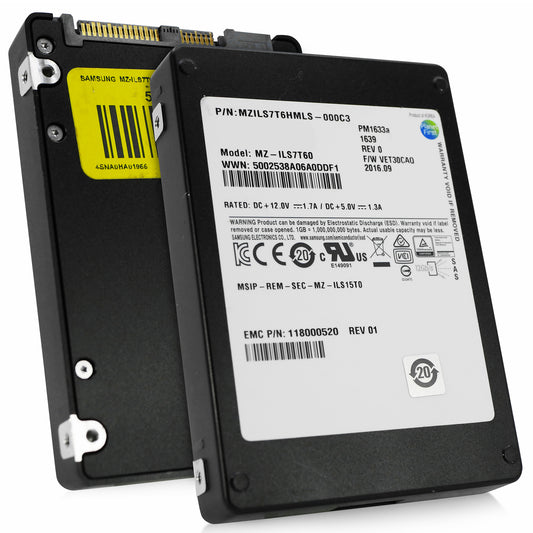 Samsung/Dell PM1633a 7.68TB SAS 12 Gb/s 2.5in Enterprise SSD MZILS7T6HMLS (NOT FOR HOME PC)