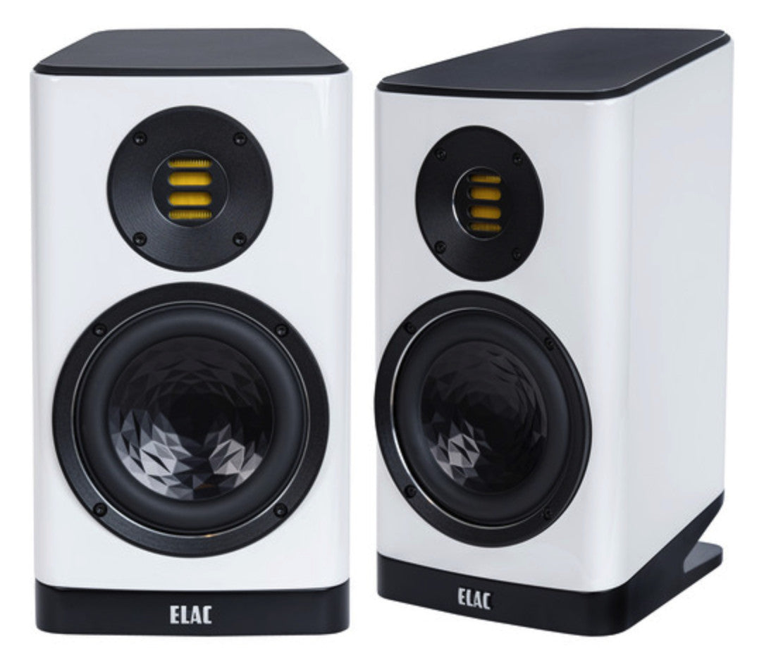 Elac VBS403-GW Vela 2-Way Bookshelf Speakers - (Pair) Gloss White