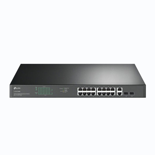 TP-Link TL-SG1218MP | 18-Port 1000Mbps Gigabit Rack Mount Switch | 16* PoE+ Port