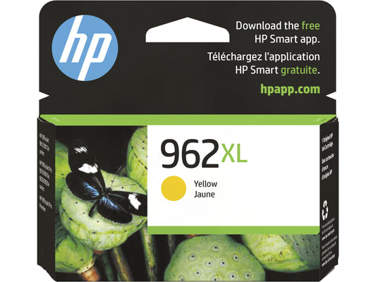HP 962XL High Yield Yellow Original Ink Cartridge, ~1,600 pages, 3JA02AN#140