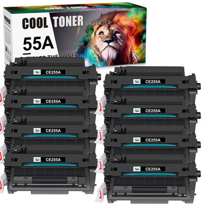 8 PK 55A CE255A Toner Cartridge Compatible With HP LaserJet M525dn P3016 M521dw