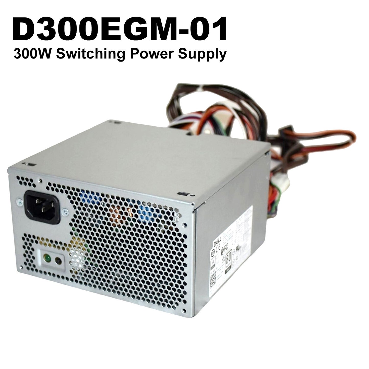 Dell 300W Switching Power Supply 24 Pins 3 Ports D300EGM-01 RVH3X
