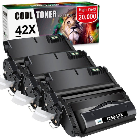 3PK Q5942X 42X Black Laser Toner Cartridges For HP LaserJet 4250 4250n 4350dtn