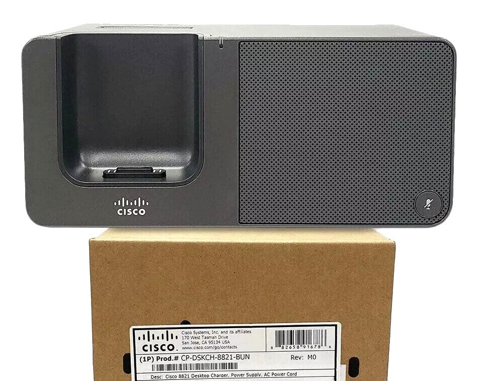 Cisco CP-DSKCH-8821 Desktop Charger Docking Station Stand Speaker for CP-8821