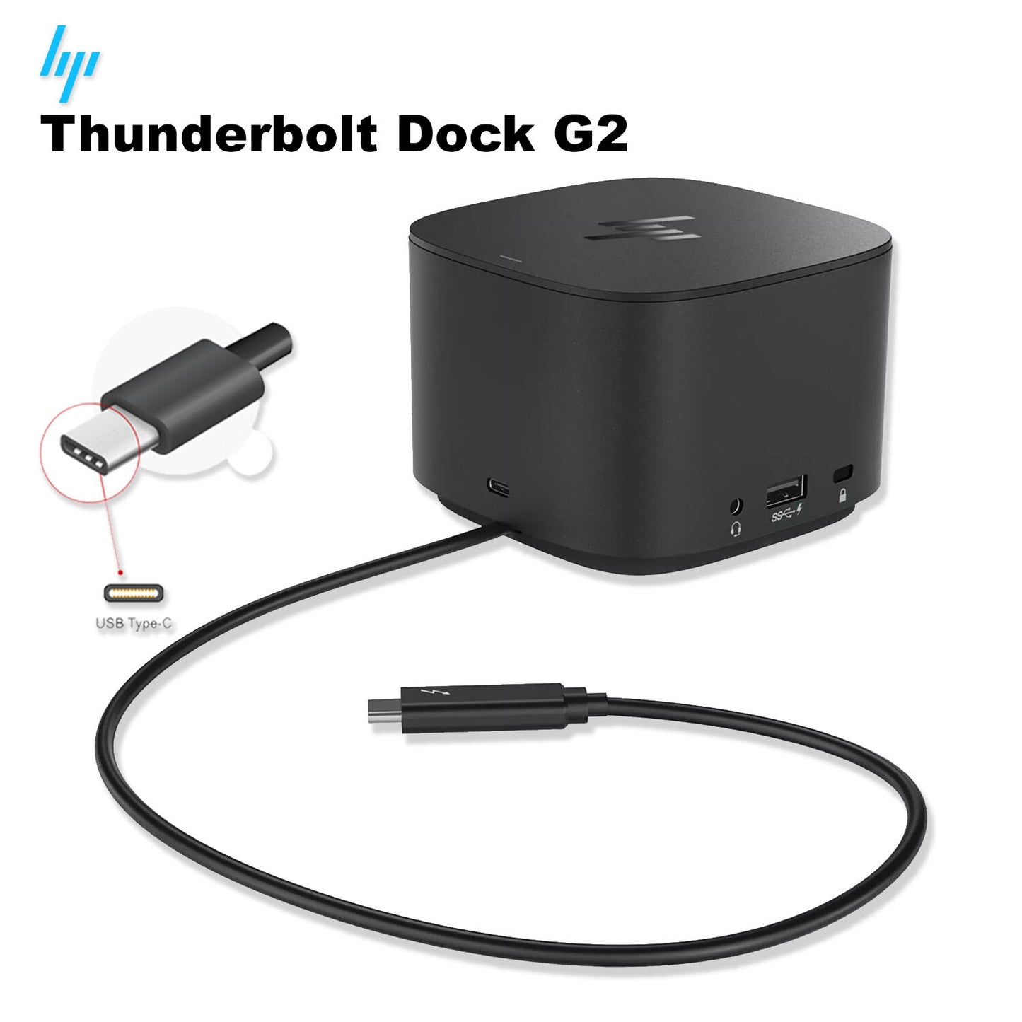 HP Thunderbolt Dock G2 120W USB-C Docking Station Port Replicator 2UK37UT