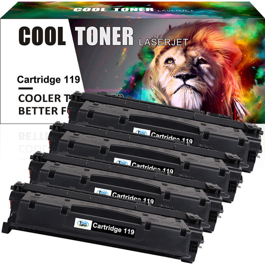 4PK C119 Toner Cartridge Compatible For Canon 119 ImageClass LBP6300dn MF5950dw