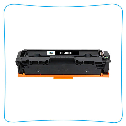 2x Black Toner Compatible for HP 201X CF400X LaserJet Pro MFP M277dw M277 M252dw