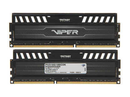 Patriot Viper 3 16GB (2 x 8GB) 240-Pin PC RAM DDR3 1866 (PC3 15000) Desktop Mem