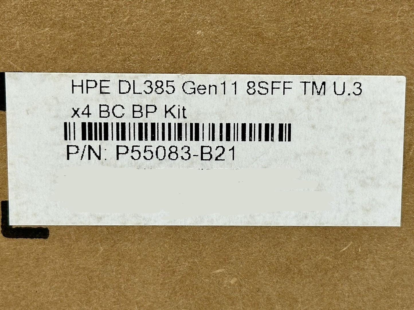 HPE ProLiant DL345 DL385 Gen11 8SFF Tri-Mode U.3 x4 BC Backplane Kit P55083-B21