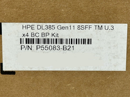 HPE ProLiant DL345 DL385 Gen11 8SFF Tri-Mode U.3 x4 BC Backplane Kit P55083-B21