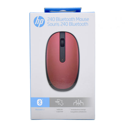 HP 240 Empire Red Bluetooth Wireless Mouse Sleek Portable & Reliable 43N05AA#ABA