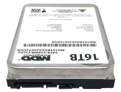 MDD 16TB 7200RPM 256MB Cache SATA 6.0Gb/s 3.5" Internal Surveillance Hard Drive