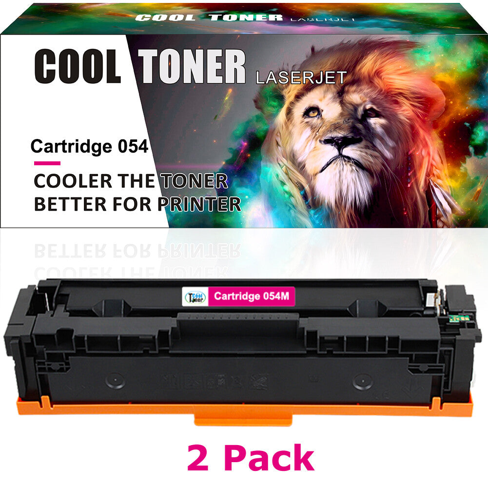 2PK CRG-054 Toner Cartridge for Canon 054 Magenta Imageclass LBP621cdw LBP623cdw