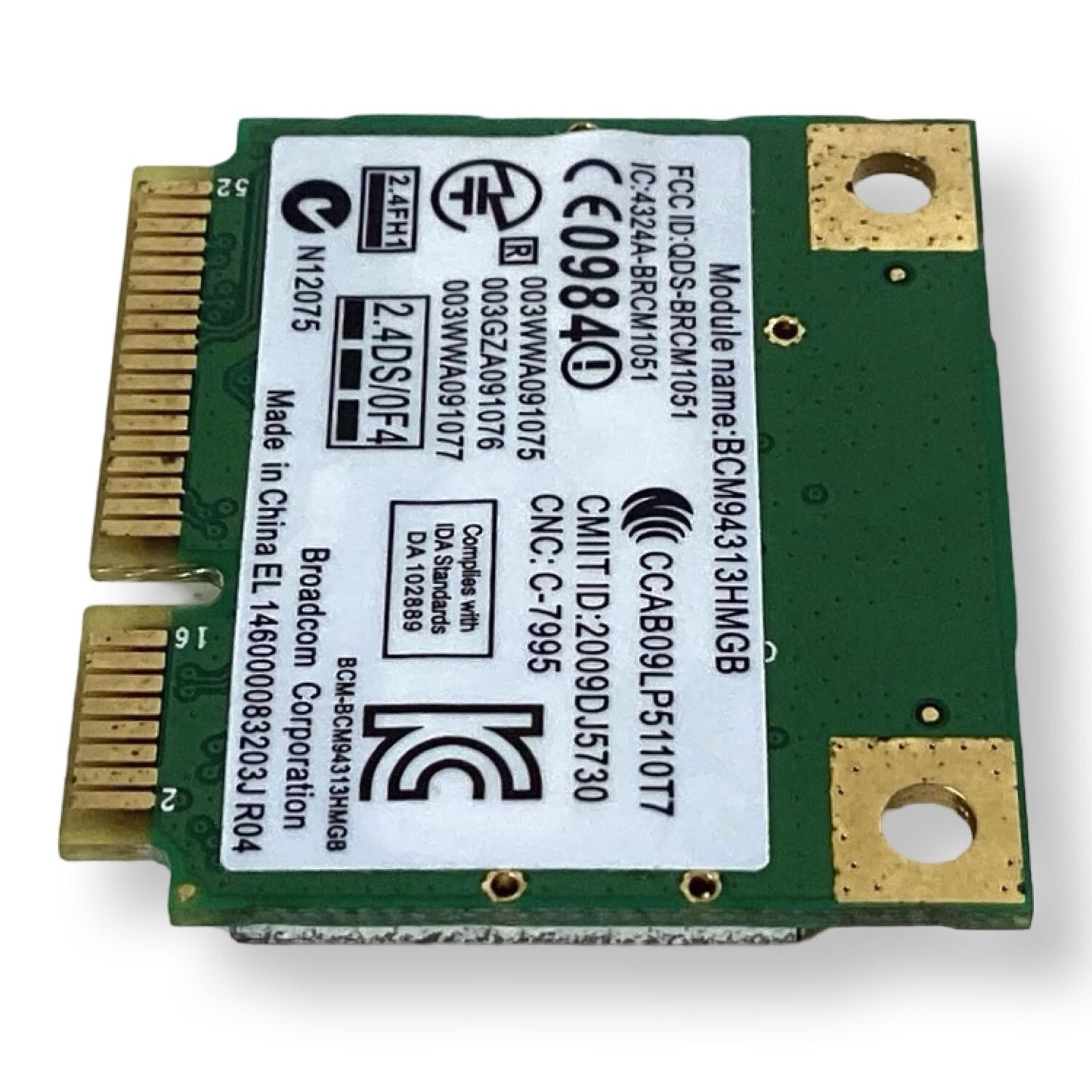 Lot x 4 Dell Inspiron N5050 Wireless Half-Height Mini-PCI Express Card 2CG78