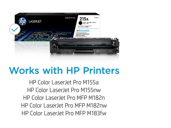 HP 215A Black Original LaserJet Toner Cartridge, ~1,050 pages, W2310A